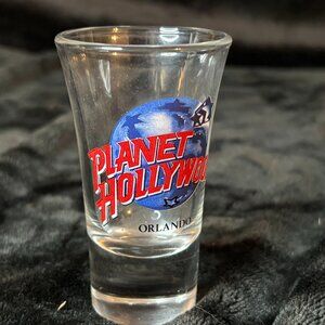 Planet Hollywood Orlando Fluted Collectible Shot Glass